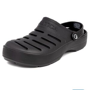 Nautica Black Slip-On Clogs